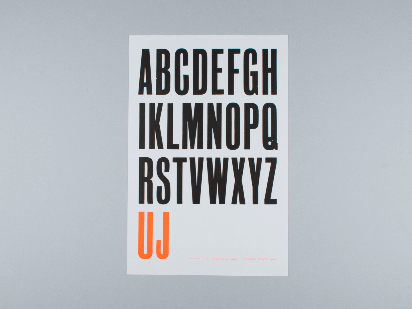 A Printer’s Uppercase Alphabet (No. 24)